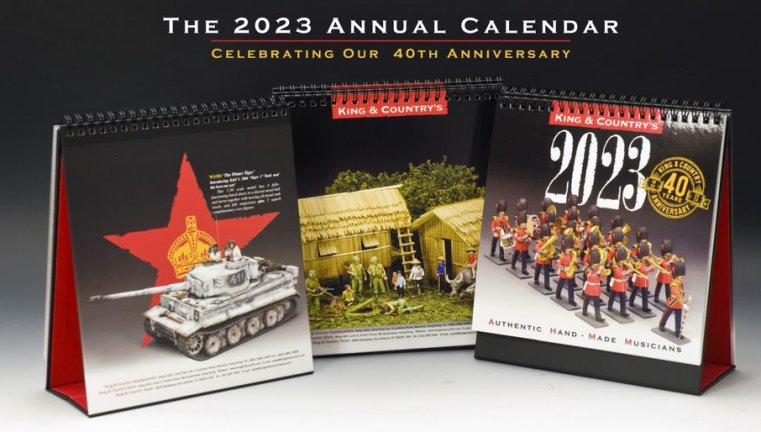 King & Country 2023 Desk Calendar